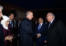 Rəcəb Tayyib Ərdoğan Azərbaycana səfərə gəlib (FOTO)