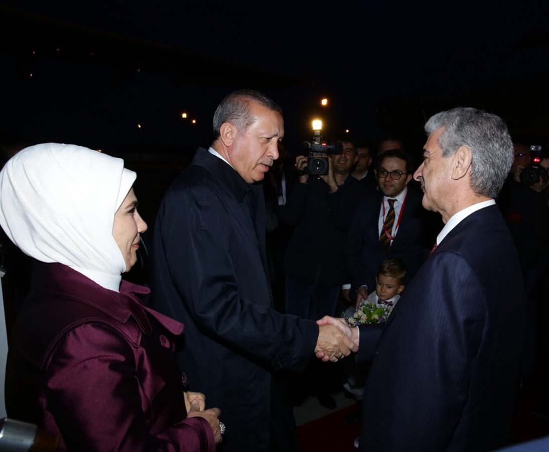 Rəcəb Tayyib Ərdoğan Azərbaycana səfərə gəlib (FOTO)