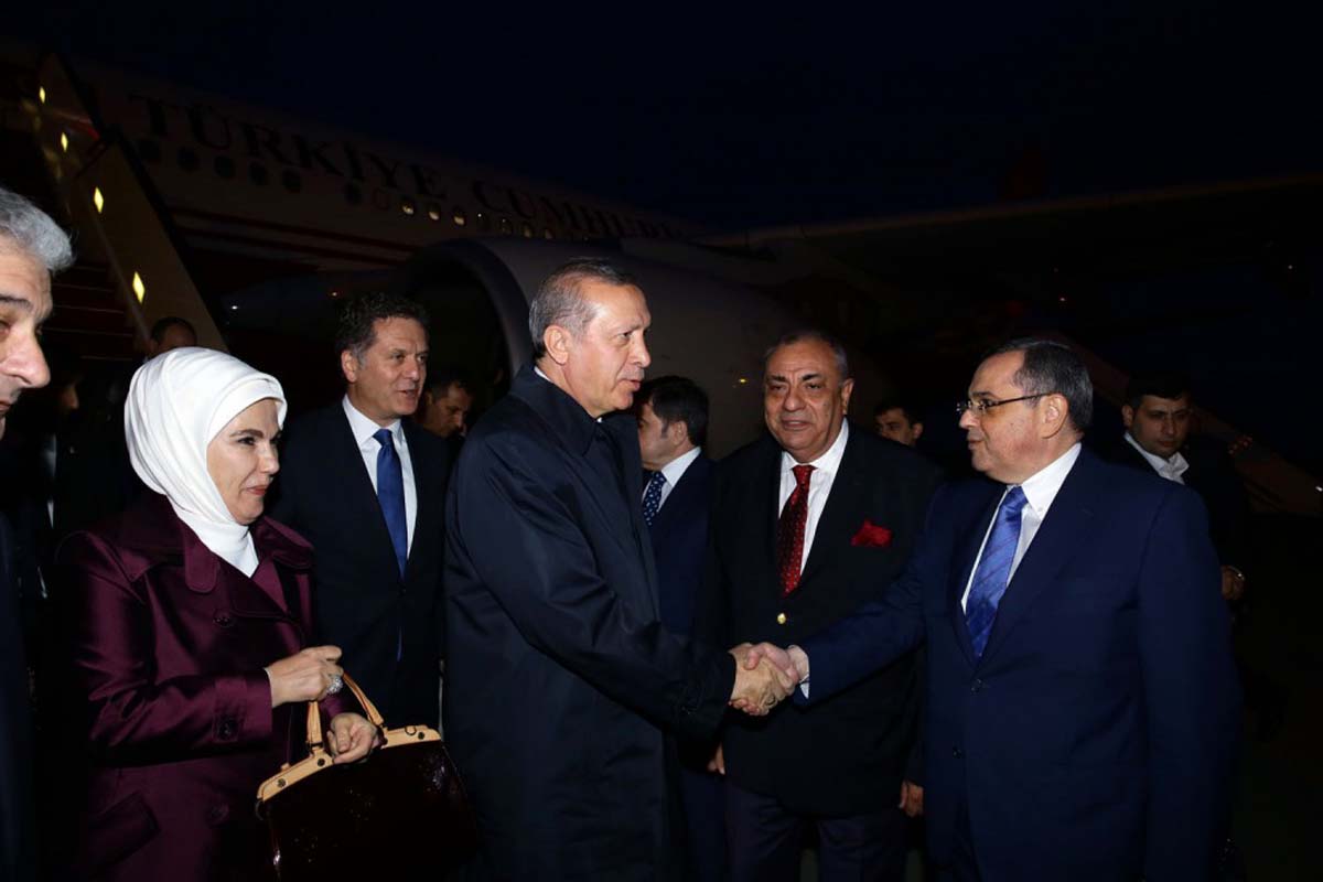 Rəcəb Tayyib Ərdoğan Azərbaycana səfərə gəlib (FOTO)