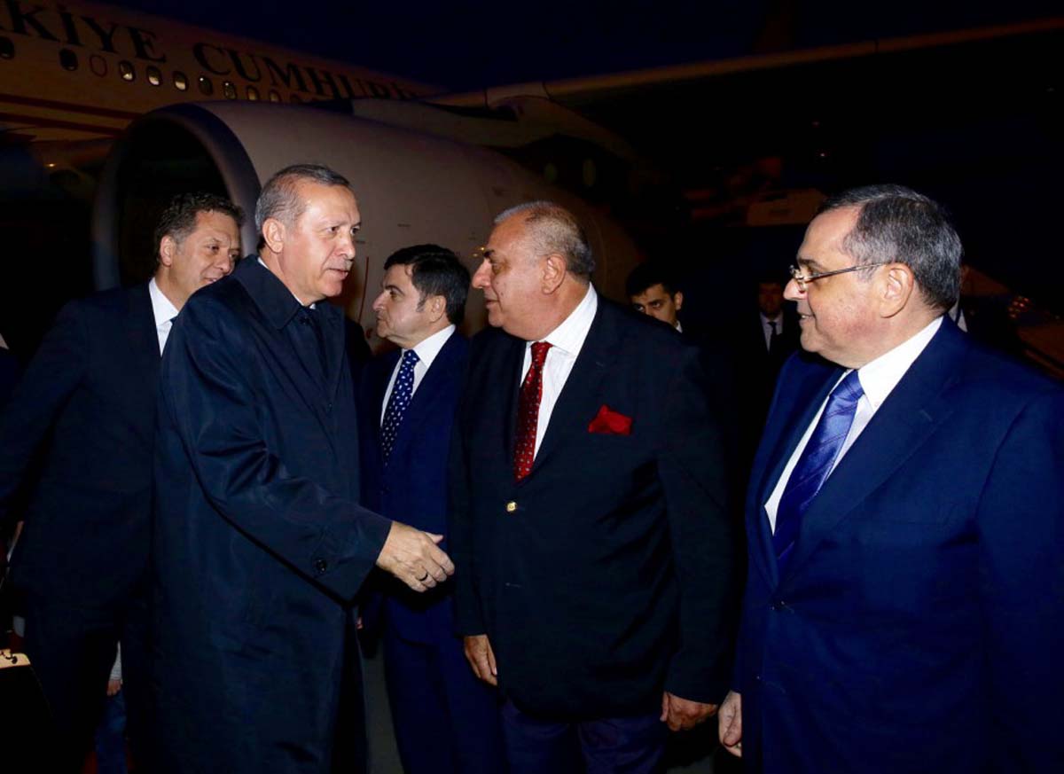 Rəcəb Tayyib Ərdoğan Azərbaycana səfərə gəlib (FOTO)