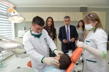 Leyla Əliyeva Daun Sindromlu Şəxslərin Reabilitasiya Mərkəzi və körpələr evində olub (FOTO)