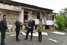 Prezident İlham Əliyev və xanımı Tərtər, Bərdə və Ağdam rayonlarında olublar