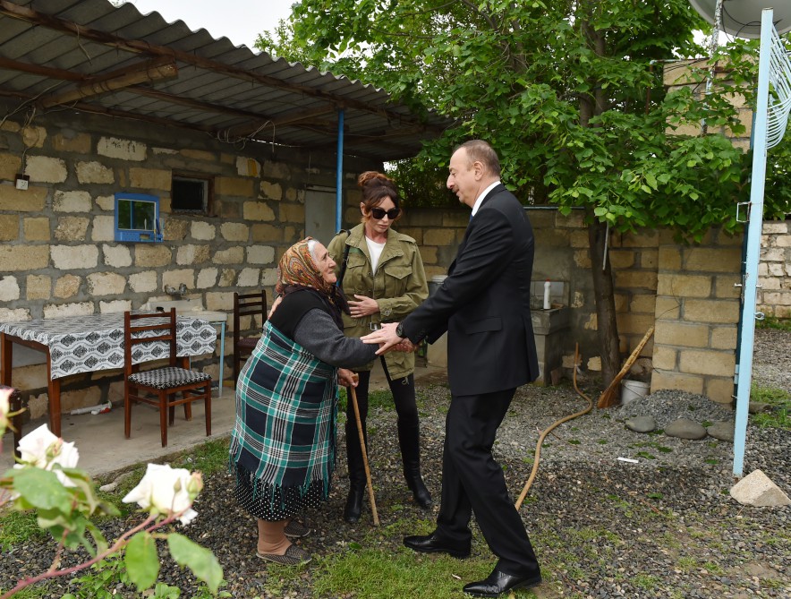 Prezident İlham Əliyev və xanımı Tərtər, Bərdə və Ağdam rayonlarında olublar