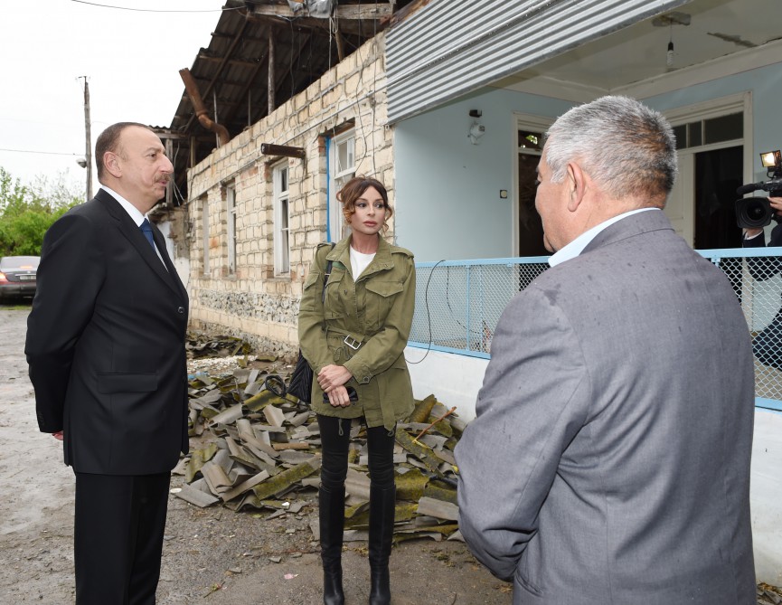 Prezident İlham Əliyev və xanımı Tərtər, Bərdə və Ağdam rayonlarında olublar
