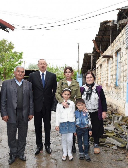 Prezident İlham Əliyev və xanımı Tərtər, Bərdə və Ağdam rayonlarında olublar