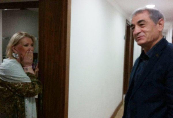 Fəxrəddin Manafov və Qalina Polskix 33 ildən sonra Bakıda görüşdülər (FOTO)