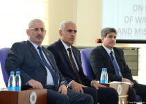 "Ermənistan-Azərbaycan, Dağlıq Qarabağ münaqişəsi beynəlxalq humanitar hüquq müstəvisində" adlı konfrans keçirilib (FOTO)