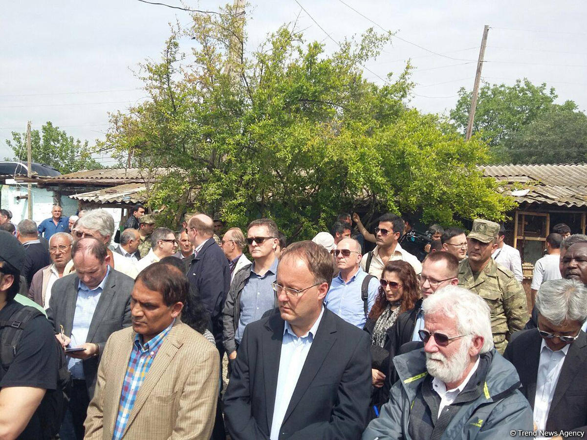 Diplomatik korpus nümayəndələrinin Ağdama səfəri başa çatdı (FOTO)