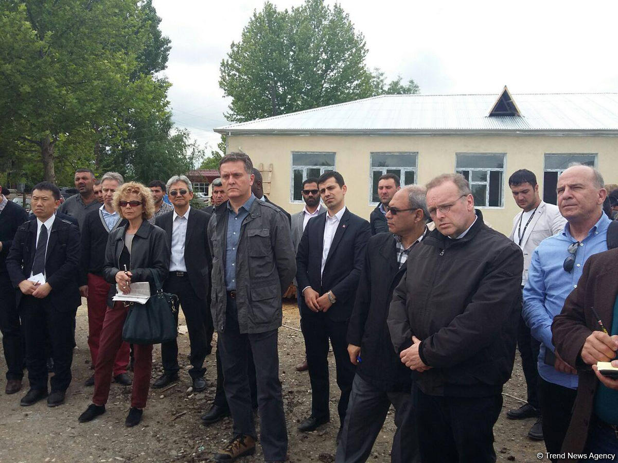 Diplomatik korpus nümayəndələrinin Ağdama səfəri başa çatdı (FOTO)