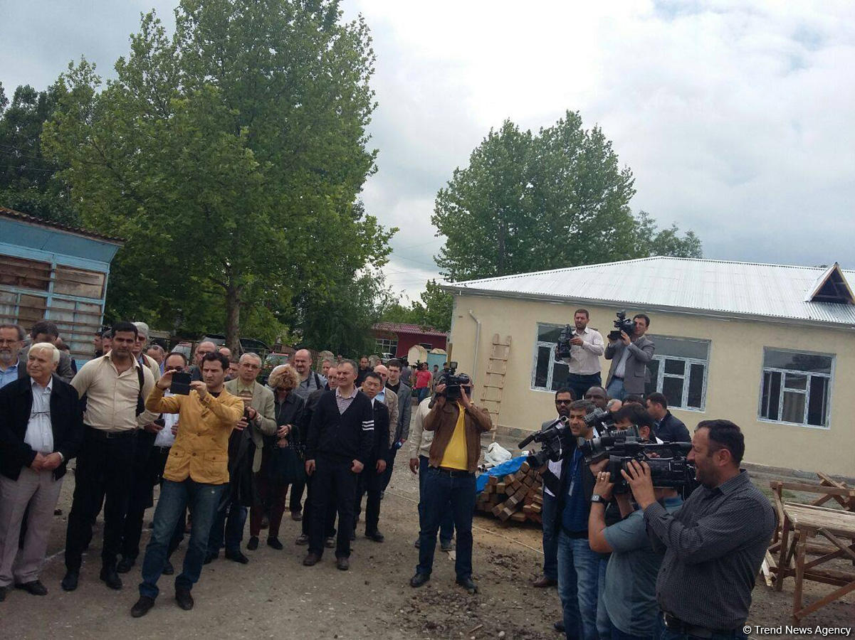 Diplomatik korpus nümayəndələrinin Ağdama səfəri başa çatdı (FOTO)