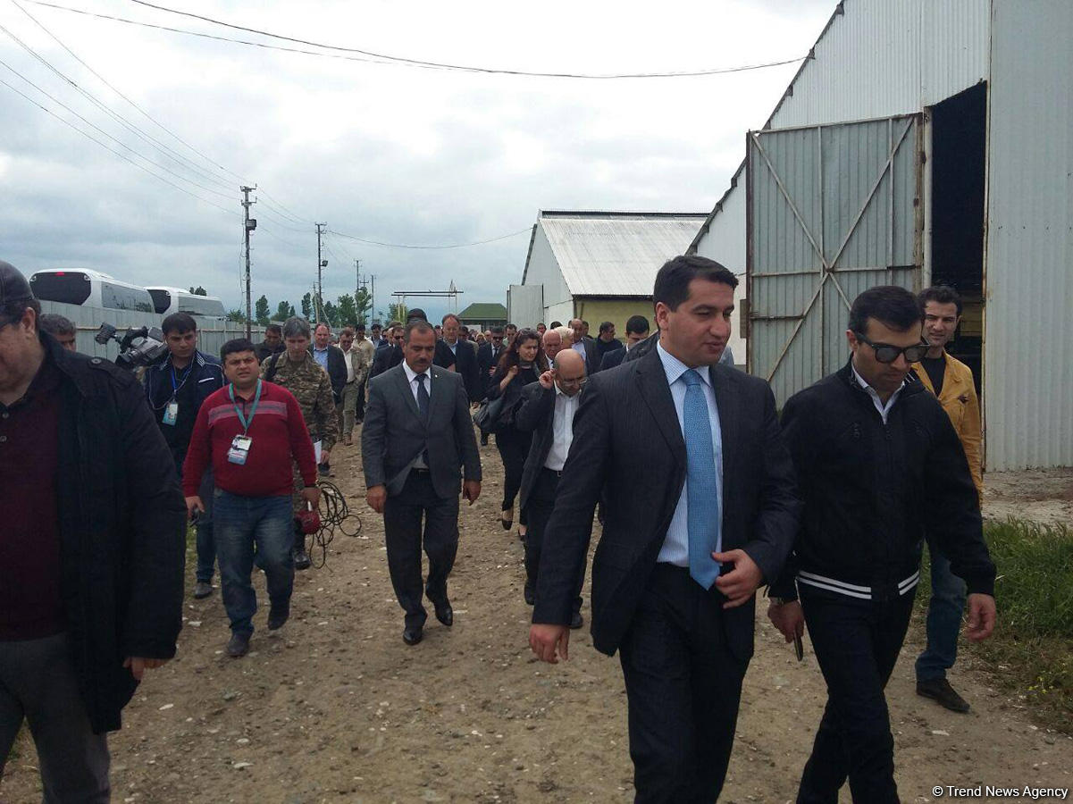 Diplomatik korpus nümayəndələrinin Ağdama səfəri başa çatdı (FOTO)