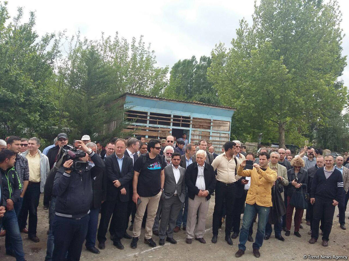 Diplomatik korpus nümayəndələrinin Ağdama səfəri başa çatdı (FOTO)