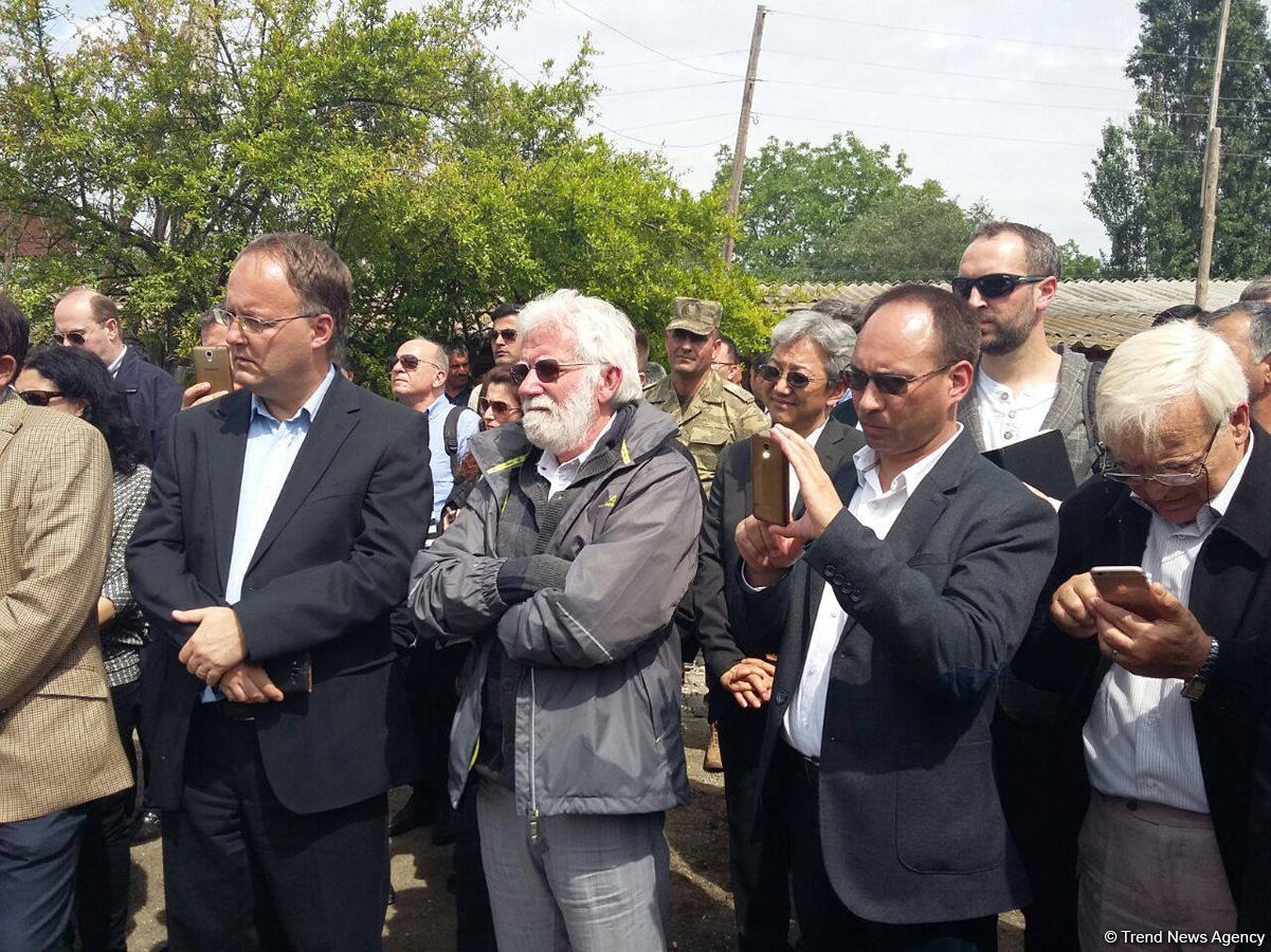 Diplomatik korpus nümayəndələrinin Ağdama səfəri başa çatdı (FOTO)