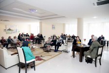 Leyla Əliyeva müharibə və əmək əlilləri üçün pansionatda olub (FOTO)
