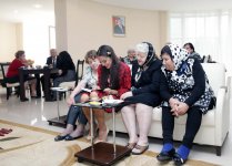 Leyla Əliyeva müharibə və əmək əlilləri üçün pansionatda olub (FOTO)