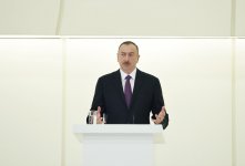 Prezident İlham Əliyev və xanımı ulu öndər Heydər Əliyevin anadan olmasının 93-cü ildönümü və 9 May - Qələbə Günü münasibətilə rəsmi qəbulda iştirak ediblər (FOTO)