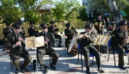Bakıda Silahlı Qüvvələrin orkestrlərinin nümunəvi çıxışı (FOTO)