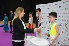 Batut gimnastikası və tamblinq üzrə Azərbaycan çempionatının ikinci yarış gününün qalibləri mükafatlandırılıb (FOTO)