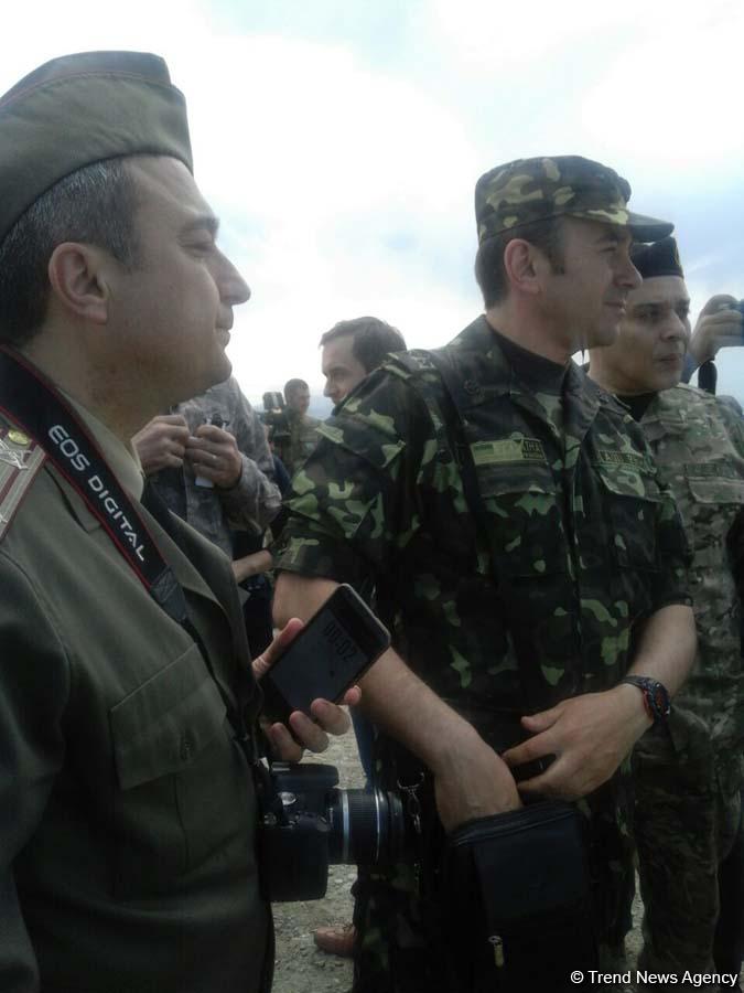 Hərbi attaşelər Tərtər rayonuna gəliblər (FOTO)