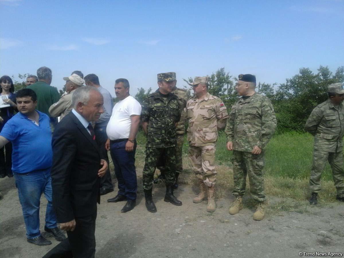 Hərbi attaşelər Tərtər rayonuna gəliblər (FOTO)