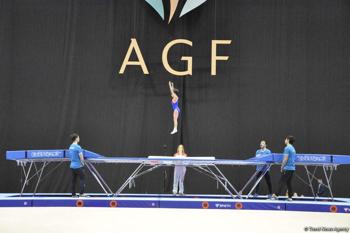 Batut gimnastikası və tamblinq üzrə Azərbaycan çempionatı və Bakı birinciliyində son yarış günü (FOTO)