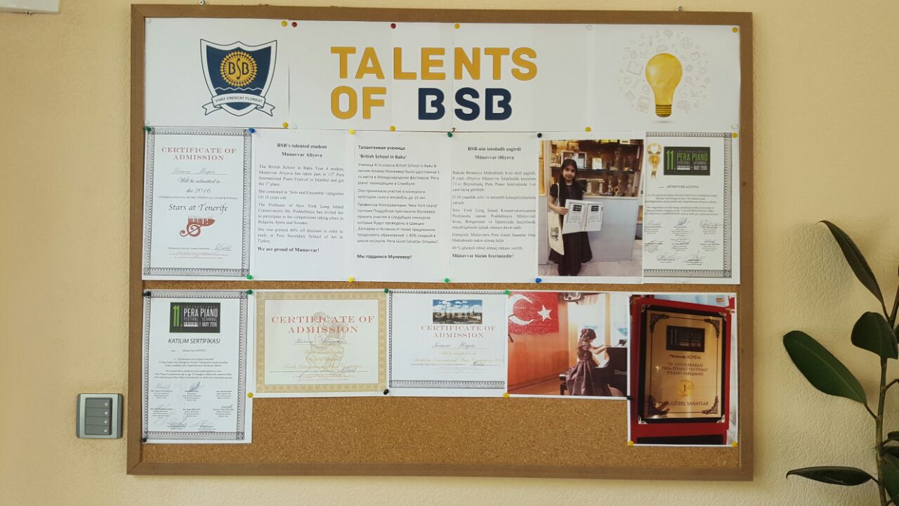 BSB-nin istedadlı şagirdi Münəvvər Əliyeva (FOTO)