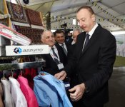 Prezident İlham Əliyev XXII Azərbaycan Beynəlxalq qida sənayesi və X Azərbaycan Beynəlxalq kənd təsərrüfatı sərgiləri ilə tanış olub (FOTO)