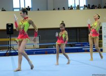 Akrobatika gimnastikası üzrə Azərbaycan və Bakı birinciliyinin ikinci yarış günü başlayıb (FOTO)
