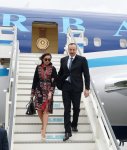 Prezident İlham Əliyev və xanımı Türkiyəyə işgüzar səfərə gəliblər