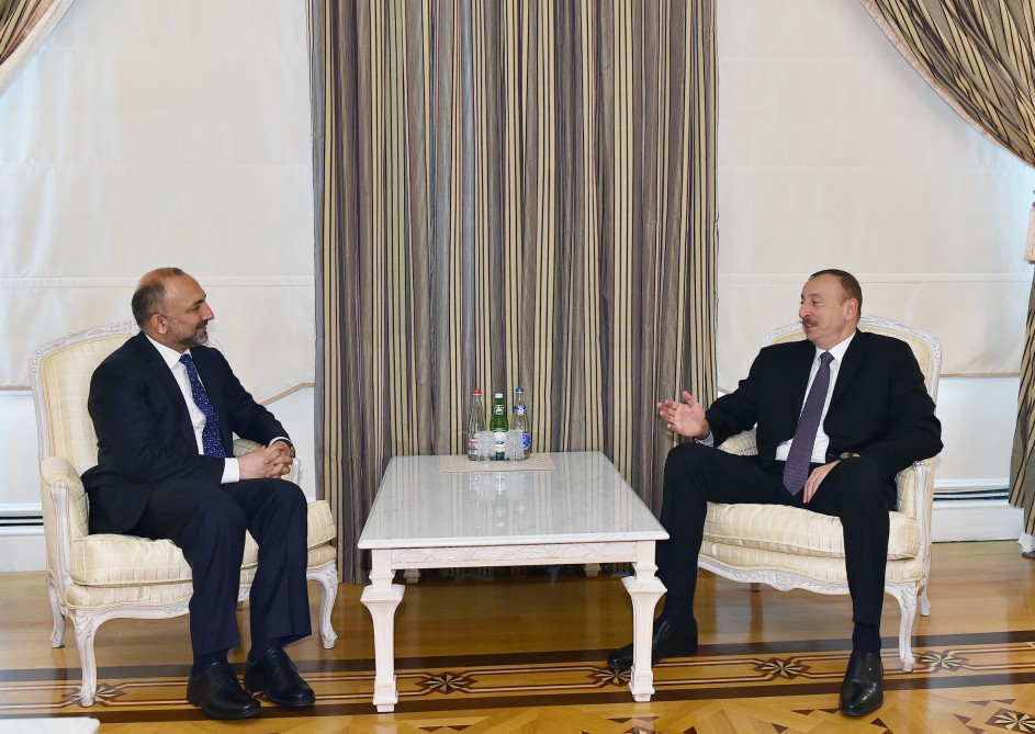Prezident İlham Əliyev Əfqanıstanın Təhlükəsizlik Şurasının katibini qəbul edib (FOTO)