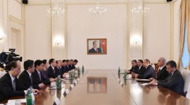 Prezident İlham Əliyev Çinin Dövlət Şurası Sədrinin birinci müavinini qəbul edib (FOTO)