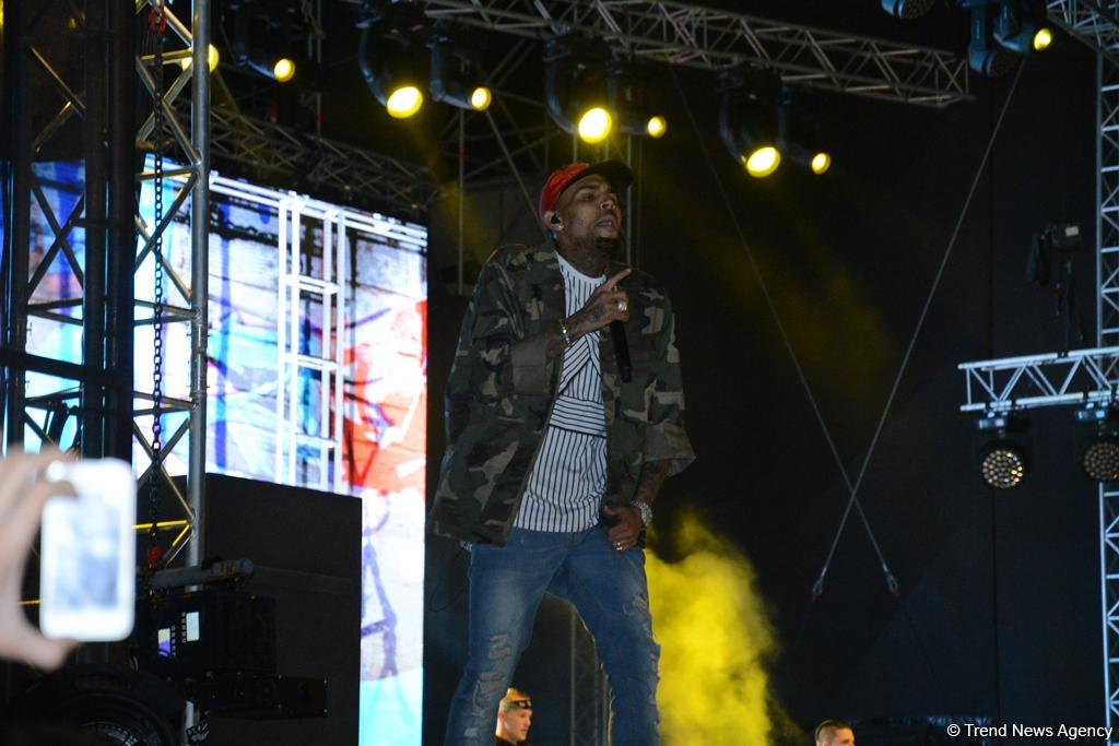 Formula 1 çərçivəsində Bakıda Kris Braunun konserti olub (FOTO)