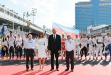 Prezident İlham Əliyev və xanımı "Formula 1" Avropa Qran Prisi yarışına baxıblar (FOTO)