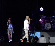 Tanınmış ulduz Farel Vilyams məşhur musiqi proqramı ilə "Formula 1" Avropa Qran Prisinə yekun vurub (FOTO)