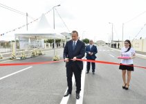 Prezident İlham Əliyev Maştağa-Bilgəh yolunun, Nardarandakı Abşeron və Nəsrulla Əsgərov küçələrinin açılışında iştirak edib (FOTO)