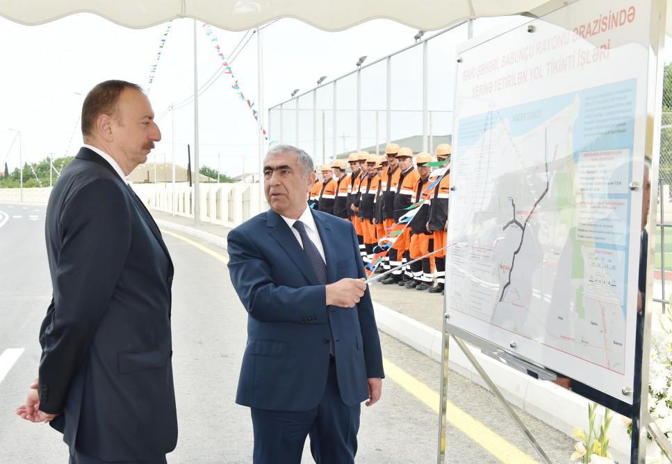 Prezident İlham Əliyev Maştağa-Bilgəh yolunun, Nardarandakı Abşeron və Nəsrulla Əsgərov küçələrinin açılışında iştirak edib (FOTO)