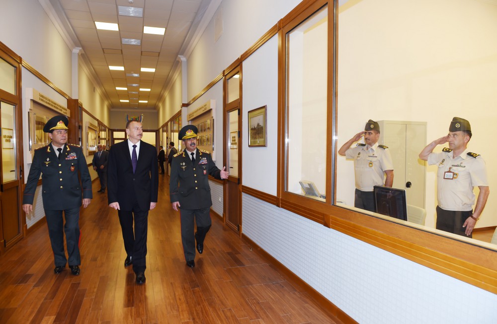 Prezident İlham Əliyev Silahlı Qüvvələrin Baş Qərargahının yeni inzibati binasının açılışında iştirak edib (FOTO)