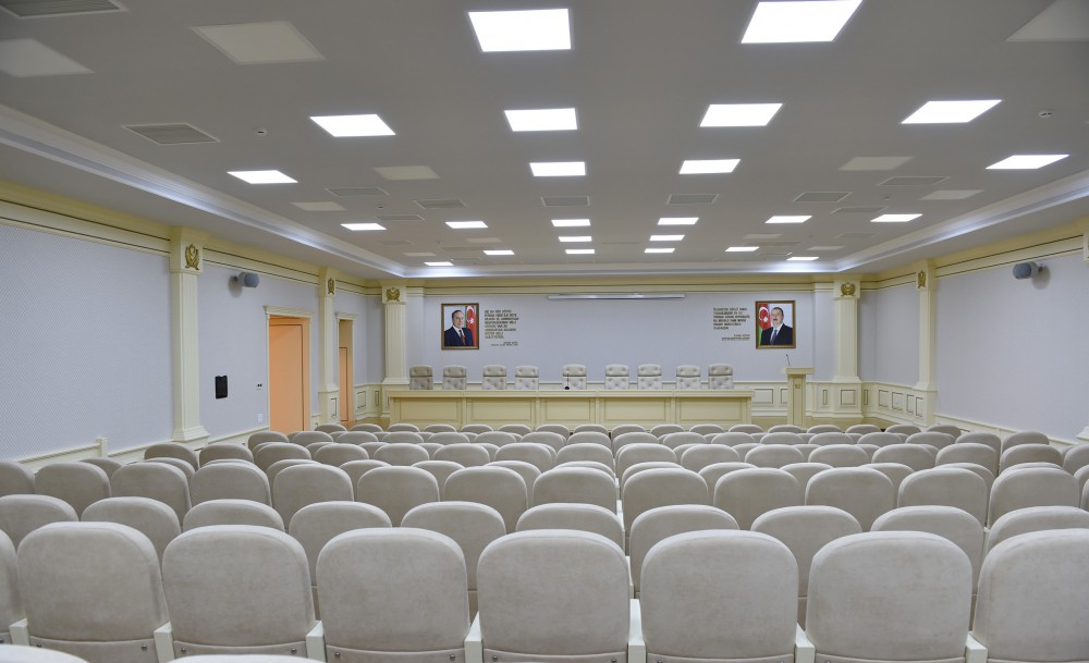 Prezident İlham Əliyev Silahlı Qüvvələrin Baş Qərargahının yeni inzibati binasının açılışında iştirak edib (FOTO)