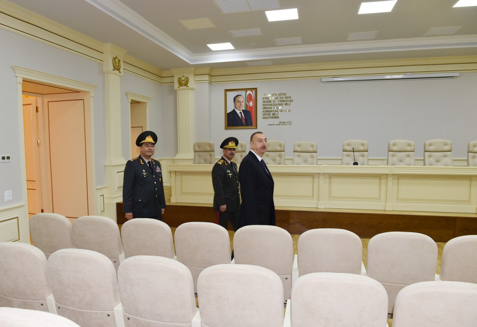 Prezident İlham Əliyev Silahlı Qüvvələrin Baş Qərargahının yeni inzibati binasının açılışında iştirak edib (FOTO)