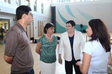Bakıda gənc gimnastların Olimpiya çempionları ilə görüşü olub (FOTO)