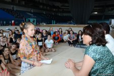 Bakıda gənc gimnastların Olimpiya çempionları ilə görüşü olub (FOTO)