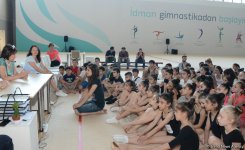 Bakıda gənc gimnastların Olimpiya çempionları ilə görüşü olub (FOTO)