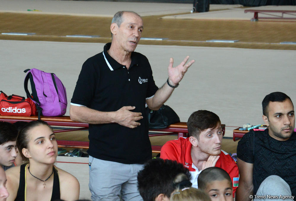 Bakıda gənc gimnastların Olimpiya çempionları ilə görüşü olub (FOTO)