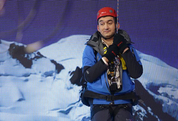 Teleaparıcı alpinist oldu (FOTO)