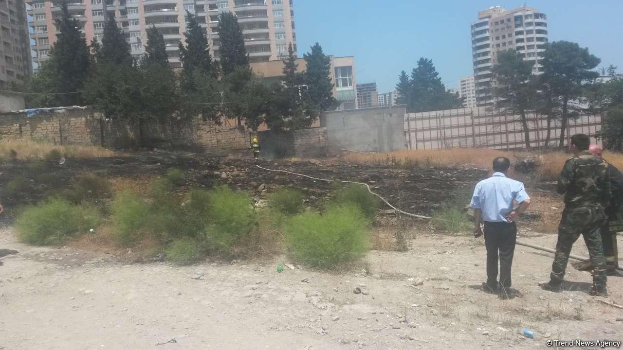 Yasamalda tələbə şəhərciyində yanğın olub (FOTO)
