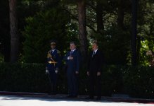 Ukrayna Prezidentinin rəsmi qarşılanma mərasimi olub (FOTO)