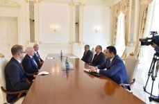 Prezident İlham Əliyev İsveçrə nümayəndə heyətini qəbul edib (FOTO)