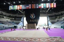 Bakı bədii gimnastika üzrə Dünya Kubokuna hazırlaşır (FOTO)