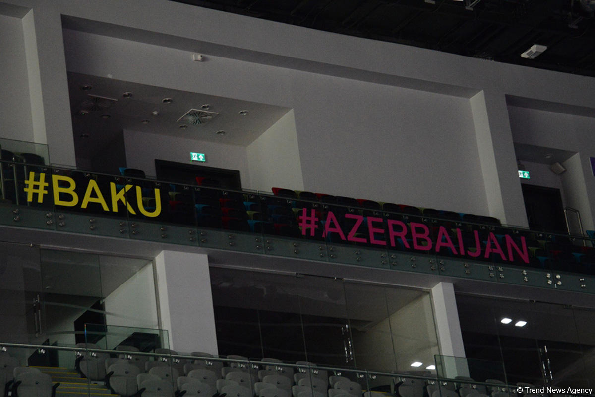 Bakı bədii gimnastika üzrə Dünya Kubokuna hazırlaşır (FOTO)