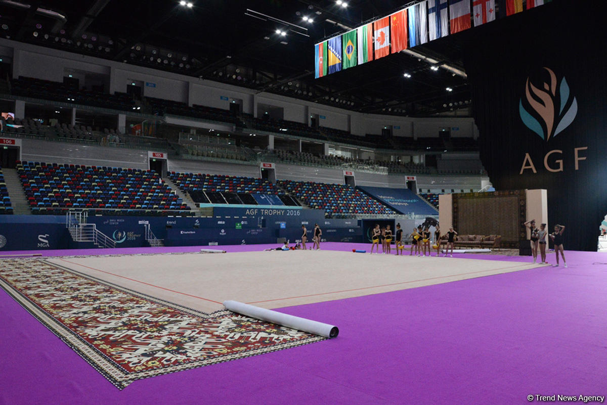 Bakı bədii gimnastika üzrə Dünya Kubokuna hazırlaşır (FOTO)